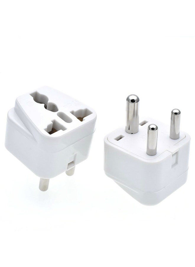 Generic - South African Switch Plug Converter Type M Plug Adapter Safe Grounded Small Travel Adapter Plug for South African/Indian Travel Power Plug Adapter Converter 0-10A 250V - Image 1