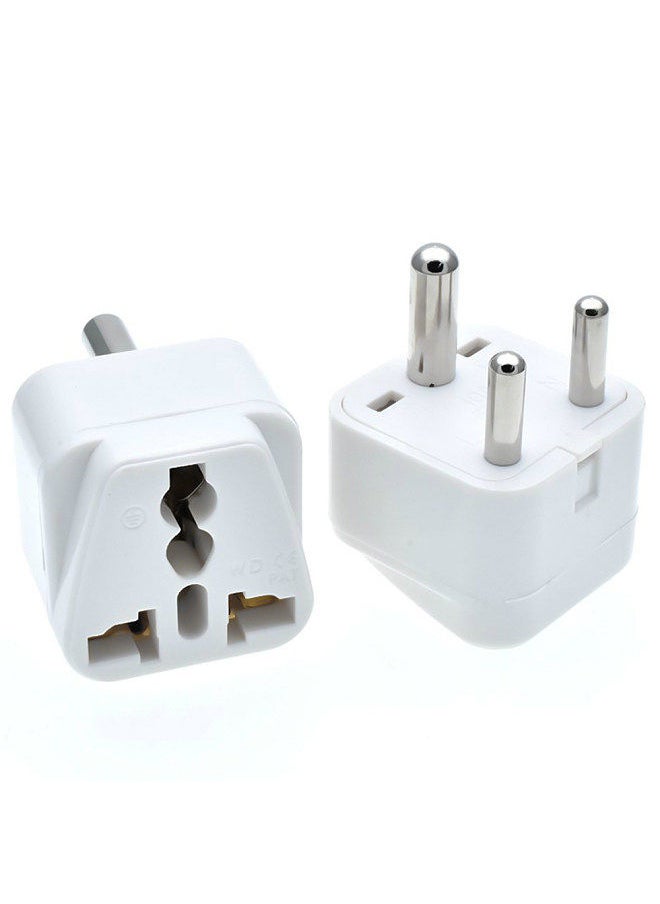 Generic - South African Switch Plug Converter Type M Plug Adapter Safe Grounded Small Travel Adapter Plug for South African/Indian Travel Power Plug Adapter Converter 0-10A 250V - Image 1