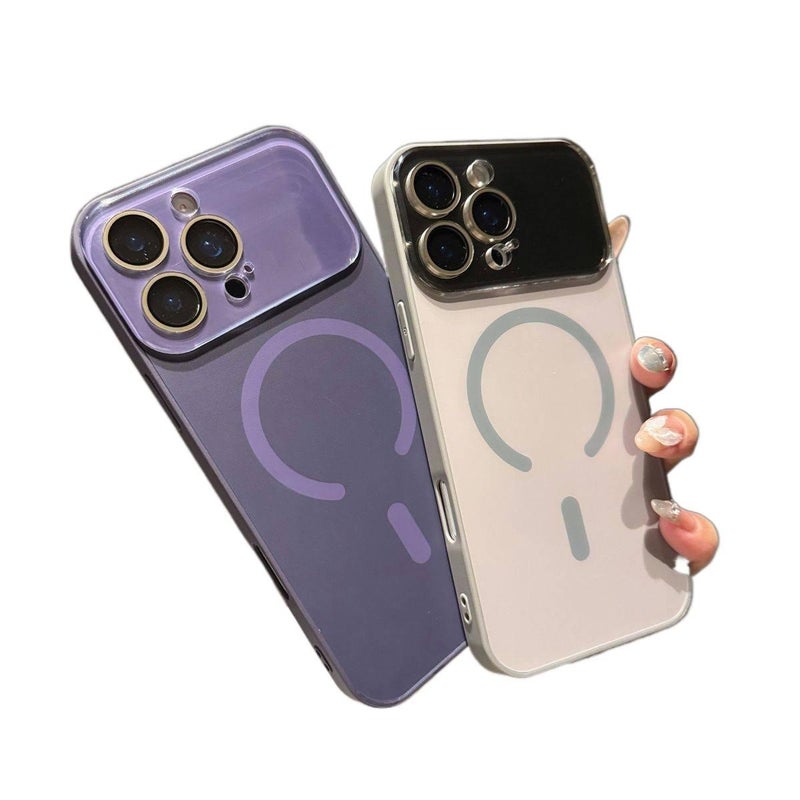 MS PC MagSafe Case for iPhone 13 with Strong Magnetic and Skin Feel plus Matte Finish plus Large Window in Titanium Grey - Image 4