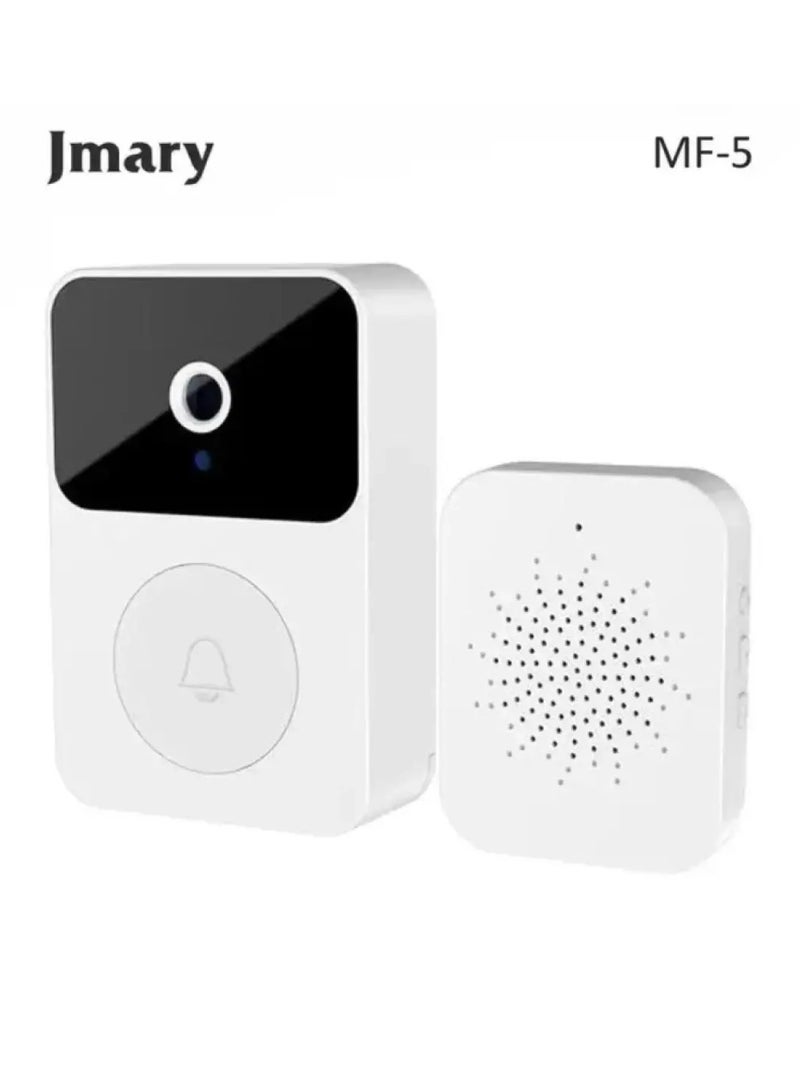 جيه ماري جرس باب ذكي بالفيديو Jmary MF-5 – كاميرا HD مراقبة مع رؤية ليلية وتحكم عبر التطبيق أمان منزلي متطور ومكالمات ثنائية الاتجاه - Image 1