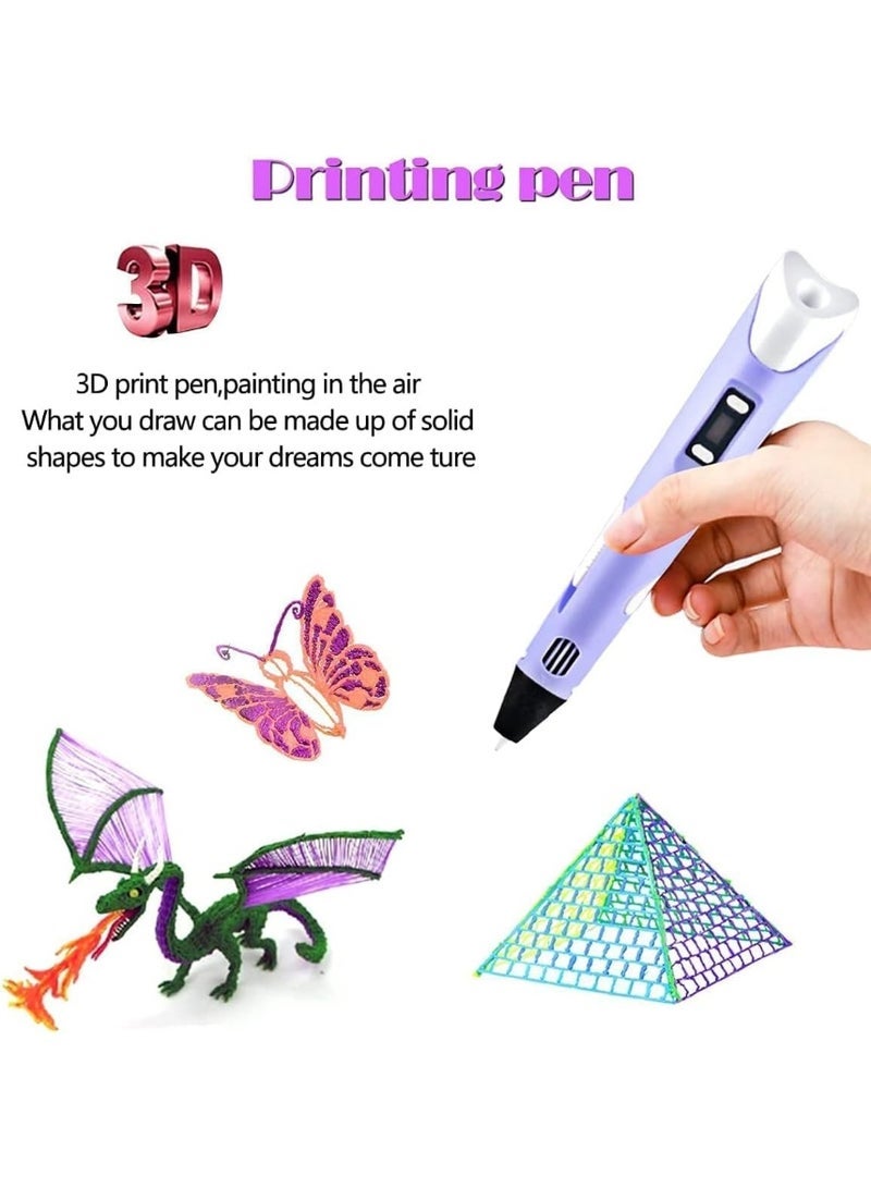 3D Pen for Kids & Adults – Safe & Non-Toxic, LED Light, Easy to Use, Portable Drawing Pen for Art, Crafts, DIY & Educational Projects - Image 4