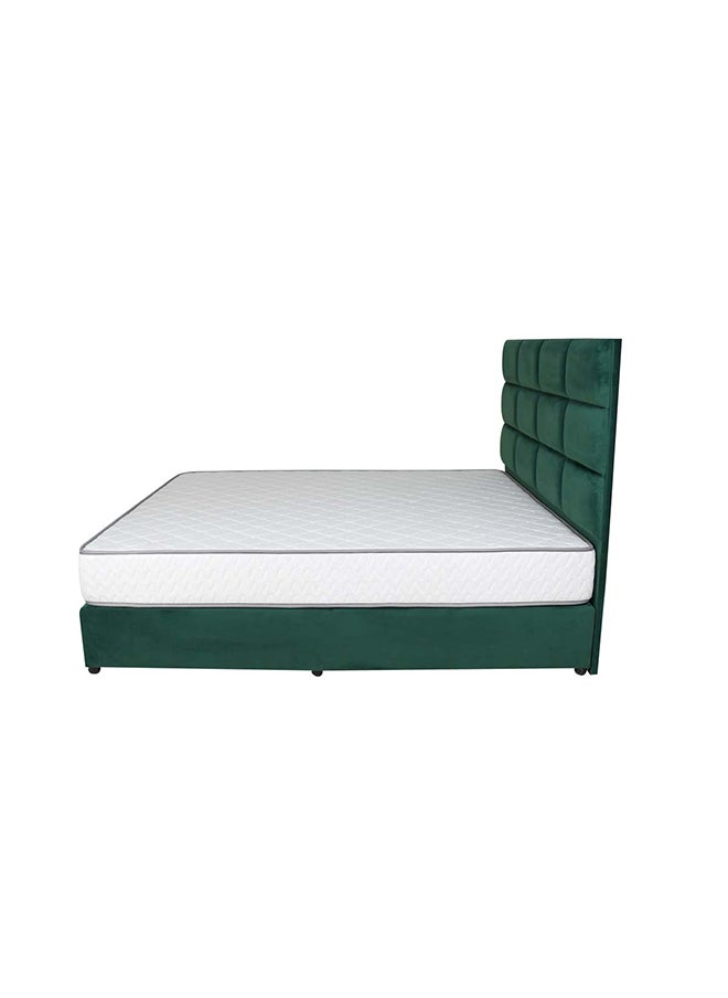 Bed and Mattress Zone Plushify Upholstered Bed 200x200 Super King Size Green Color  - Image 4