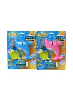 Galaxy Toys جهاز نفخ فقاعات سمكة القرش مع 1×50مل فقاعات  - Image 1