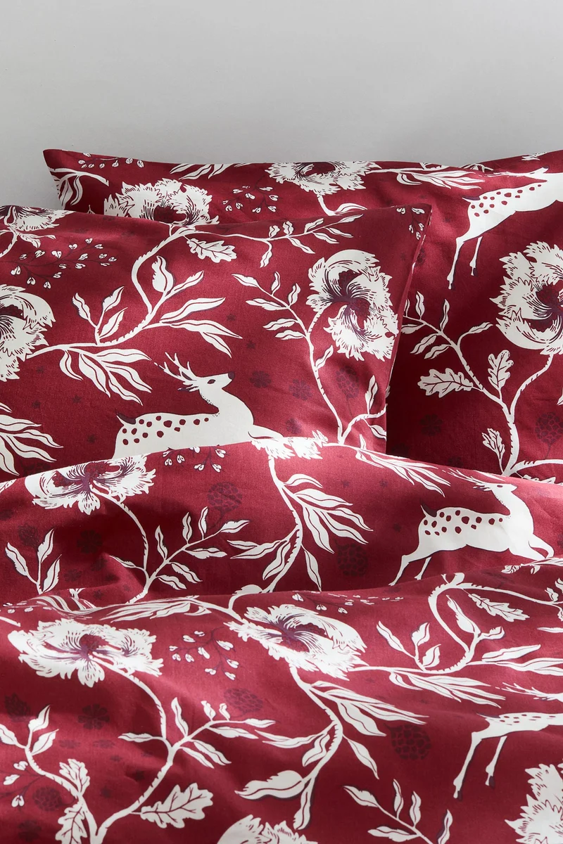 H&M Patterned cotton double/king duvet cover set