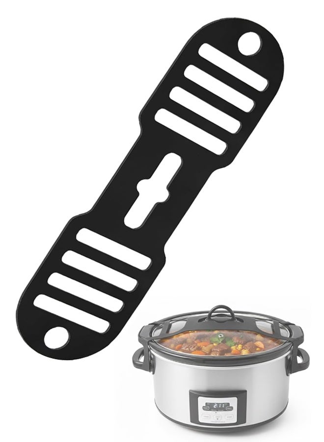 Silicone Slow Cooker Lid Strap, Elastic Anti-Spill Latch Strap for Crock-Pot Pot Lid Fixed - Image 1
