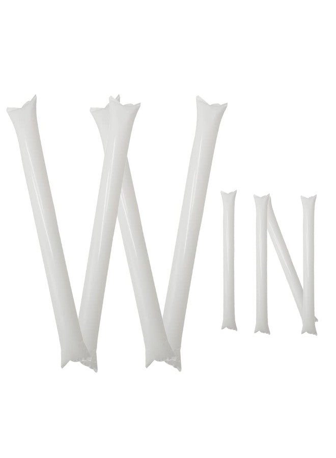 Hooshing 40PCS White Thunder Sticks Cheerleading Inflatable Noisemakers for Cheering Basketball Football Wedding Party Sport Team Spirit - Image 1
