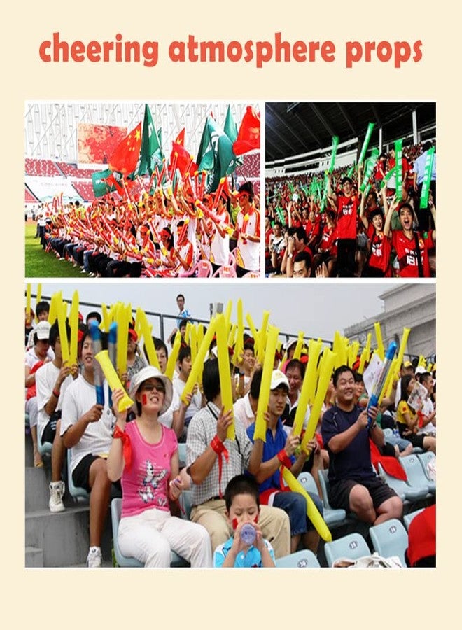 Hooshing 40PCS White Thunder Sticks Cheerleading Inflatable Noisemakers for Cheering Basketball Football Wedding Party Sport Team Spirit - Image 3