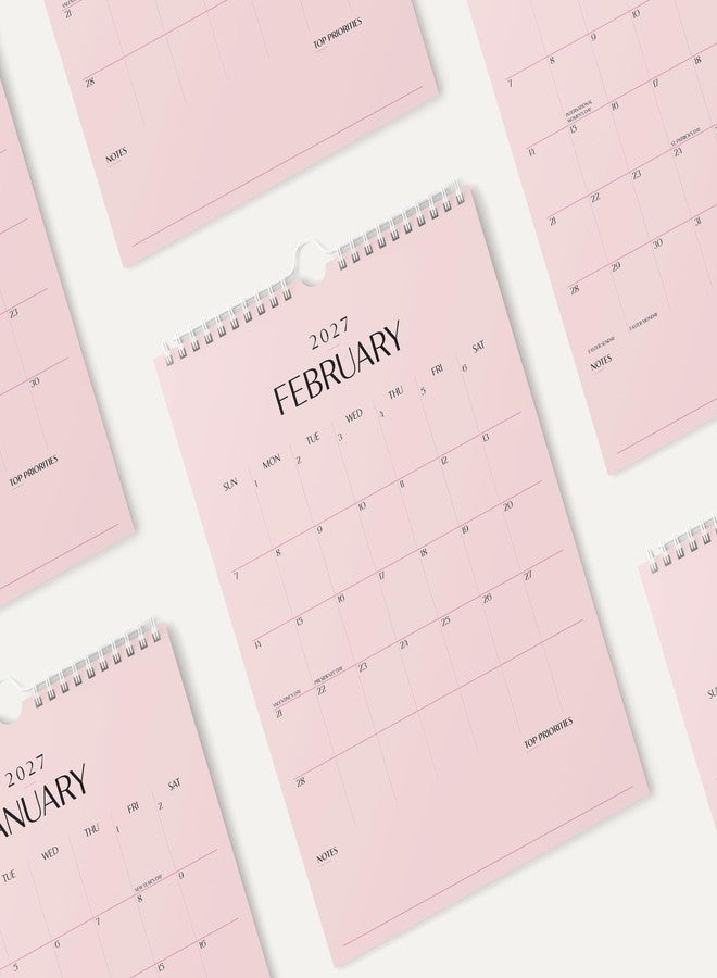 Karto Wall Calendar 2026 - Vertical 11x17 inch January 2026 to June 2027 - Boost Your Productivity and Easy Planning with the Aesthetic Monthly Calendar - All Pink - Image 4