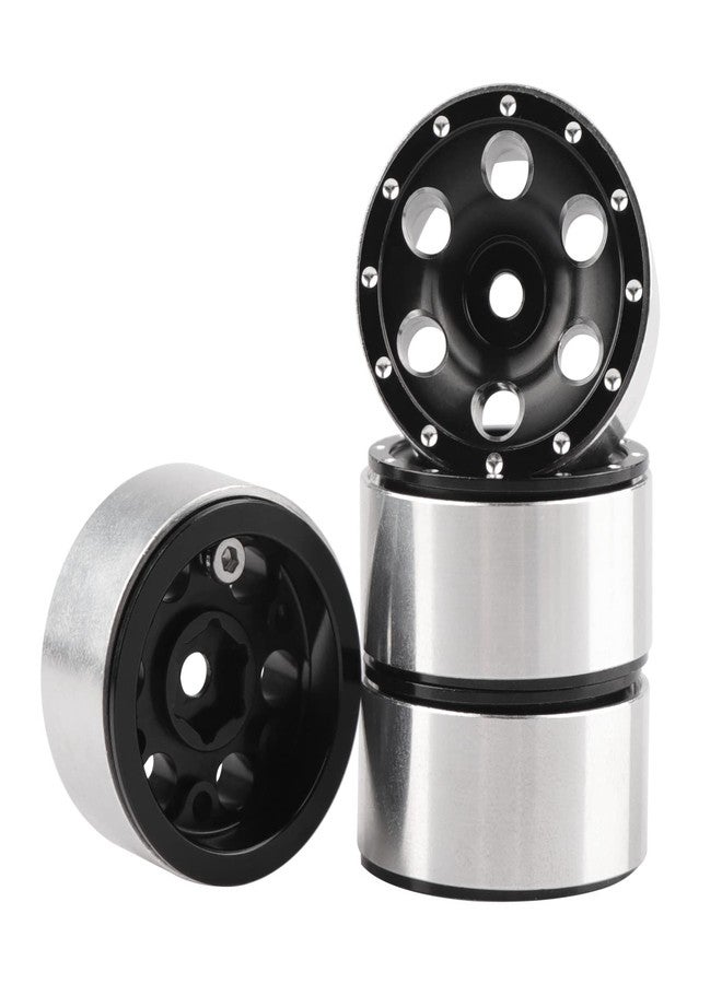 AIMROCK 1.0 Beadlock Wheels w/Brass 7mm Hex Wheel Hubs for Axial SCX24 FCX24 TRX4M 1/24 1/18 RC Crawler Truck Upgrade Parts (Type 3) - Image 5