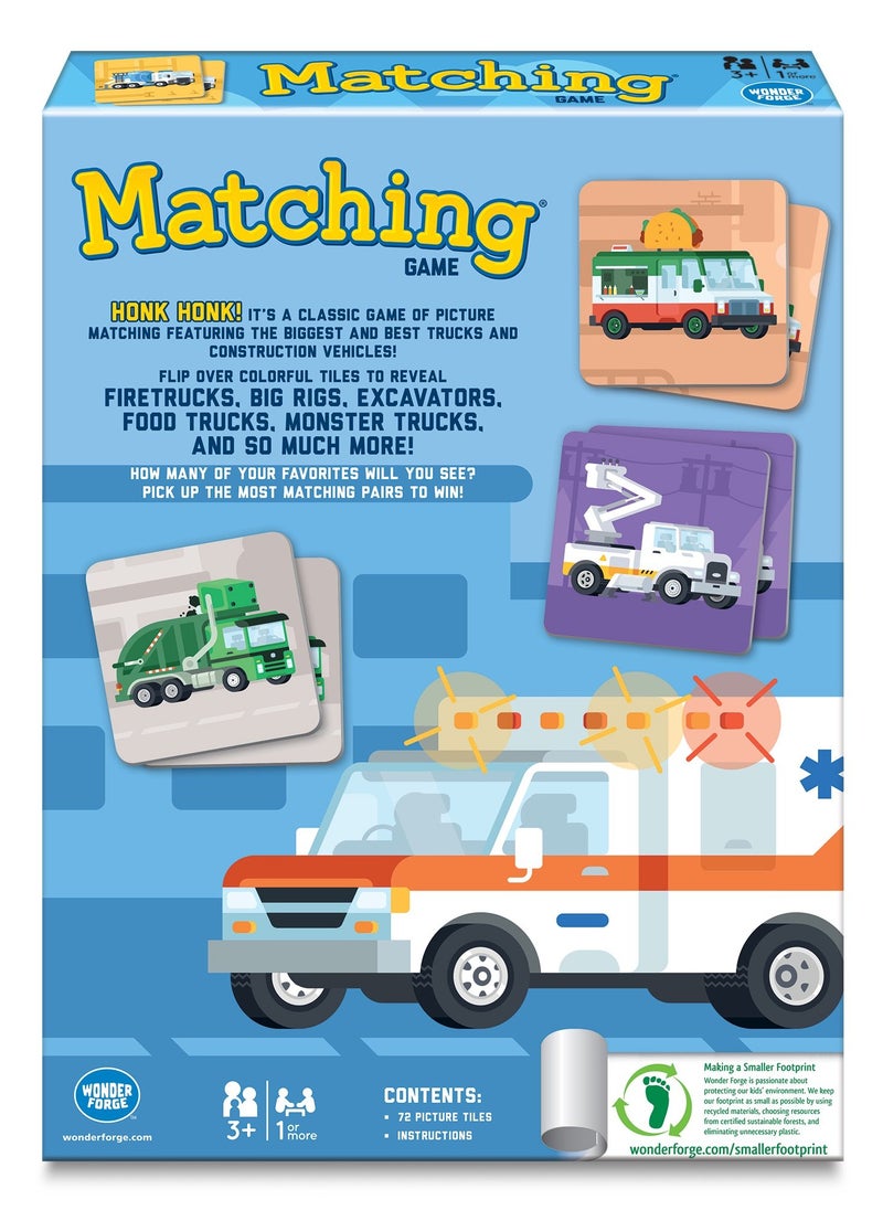 Wonder Forge Wonder Forge Trucks Matching Game for Kids Ages 3+ One or More Players  - Image 3