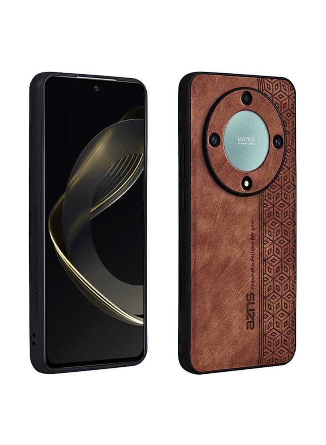 جراب هاتف AZNS بتصميم منقوش ثلاثي الأبعاد لهاتف For Honor X9a (بني)