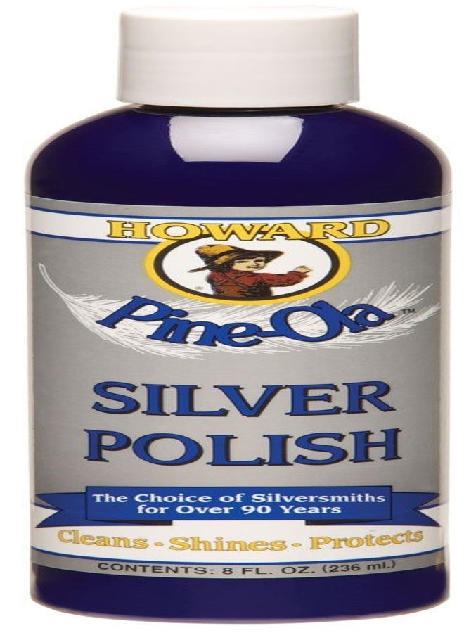 Howard Products Pine-Ola Silver Polish, Silver Cleaner Tarnish Remover and Sterling Silver Cleaner, Silver Polish, 8-Ounce - Image 1