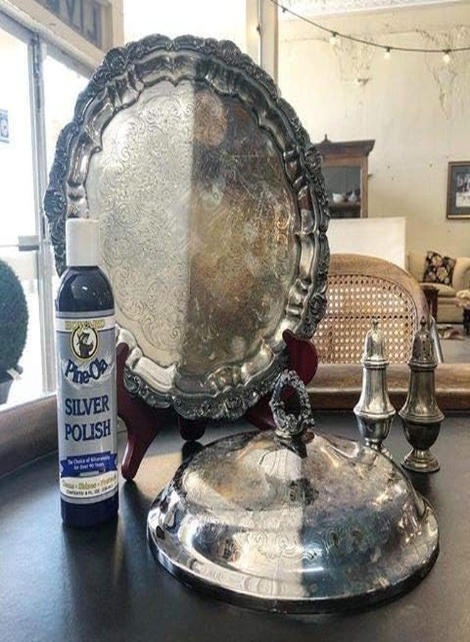 Howard Products Pine-Ola Silver Polish, Silver Cleaner Tarnish Remover and Sterling Silver Cleaner, Silver Polish, 8-Ounce - Image 2