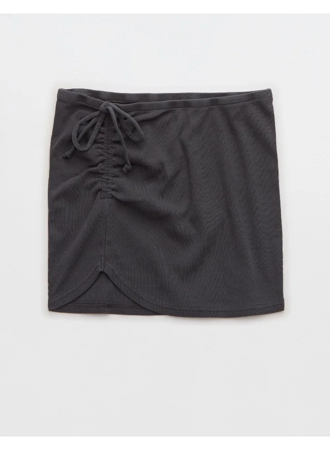 Aerie Ruched Mini Skirt