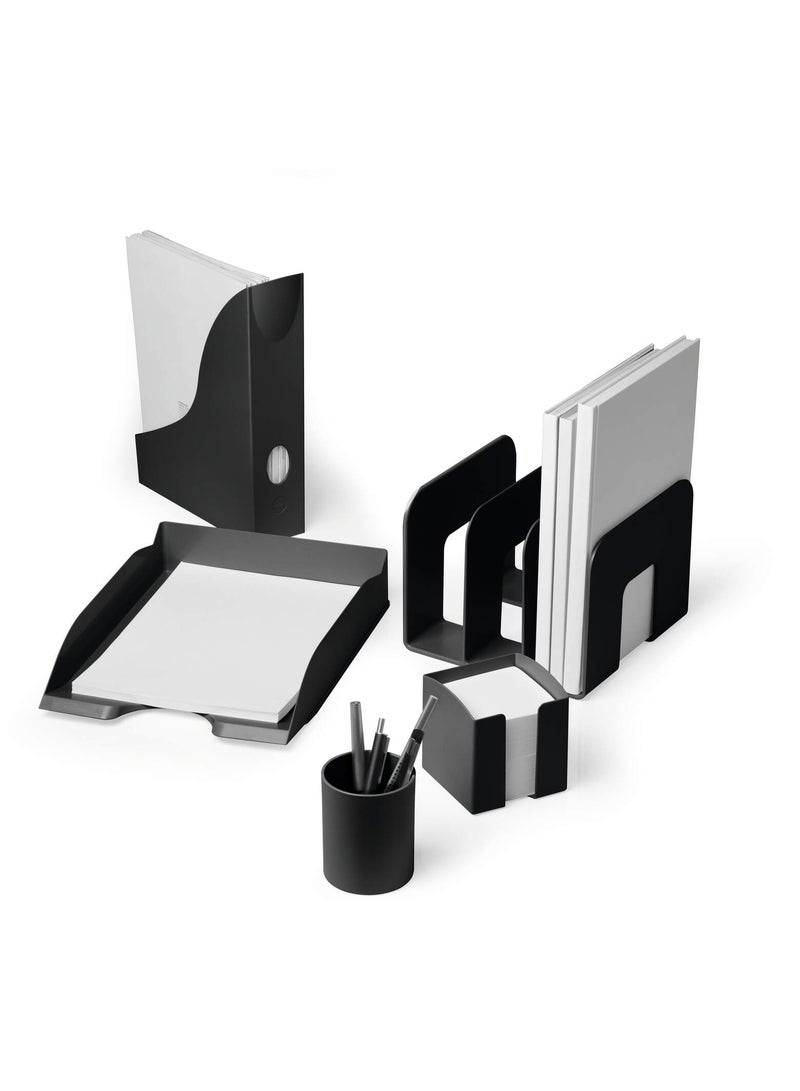 ديورابل منظم مجلات A4 موفر للمساحة وبنسبة تدوير 80% مع اعتماد بيئي، صنع في ألمانيا | منظم مجلات صغير للكتب والكتابة، مناسب لمنظم مجلات الكتاب المقدس، غير شفاف مع فتحة سحب سهلة — ديوريبل - Image 2