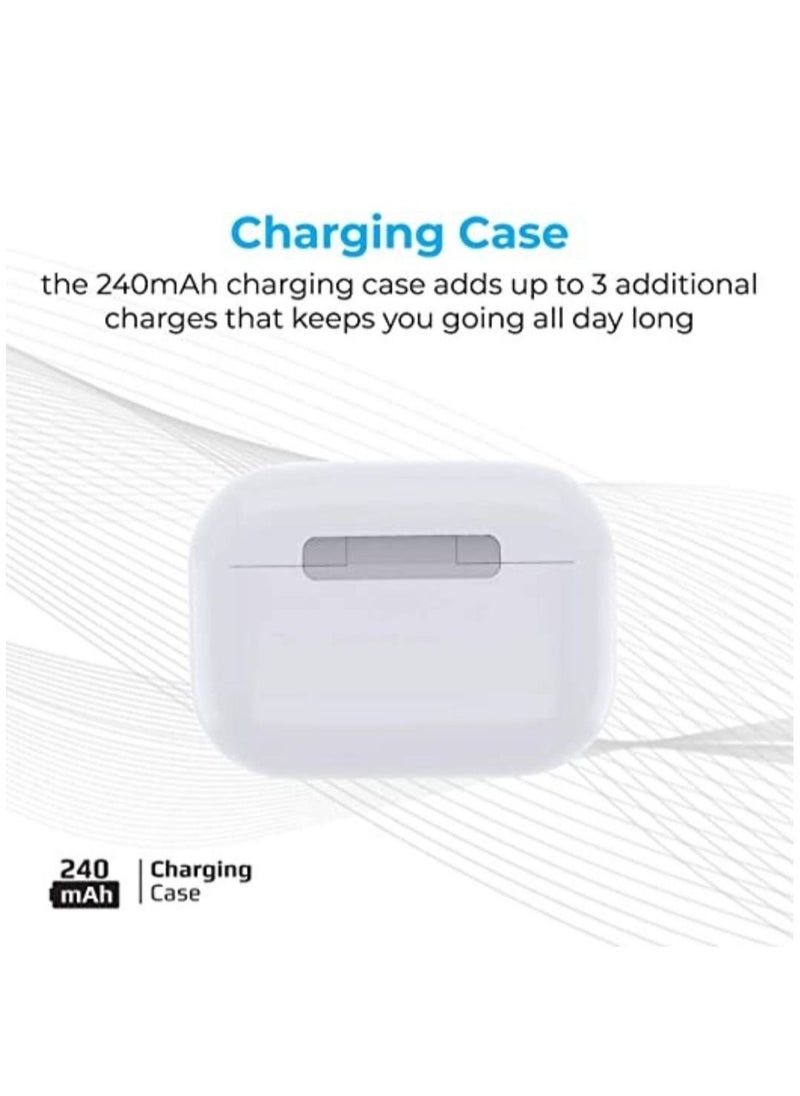 Haino Teko - True Wireless Earbuds, Advanced Bluetooth 5.0 Ergonomic Headphones with Mic, 16-Hour Playtime, 240mah Charging Case, Auto-Pairing and Smart-Touch-Control For iPhone 12 Pro/12 Pro Max - White - Image 1