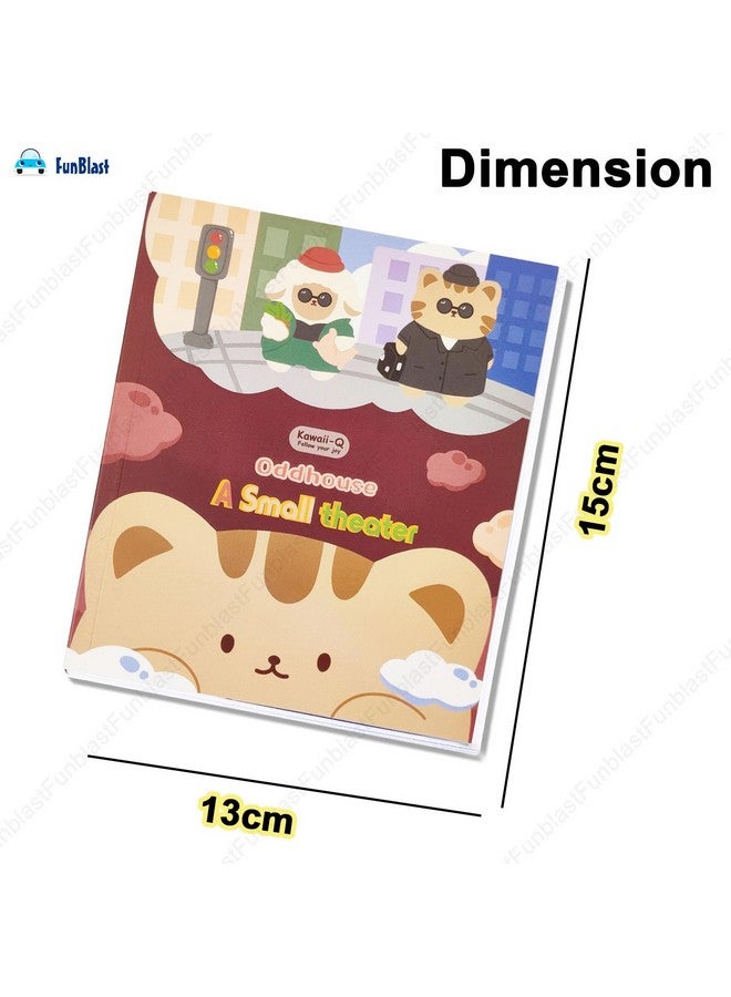 FunBlast Sticker Book Set - 30 Sheets/540+ Aesthetic Stickers, A Small Theater Booklet, Decorative Stickers for Scrapbook, Stickers for Project, Japanese Style Stickers, Journals, Scrapbooking (D) - Image 2