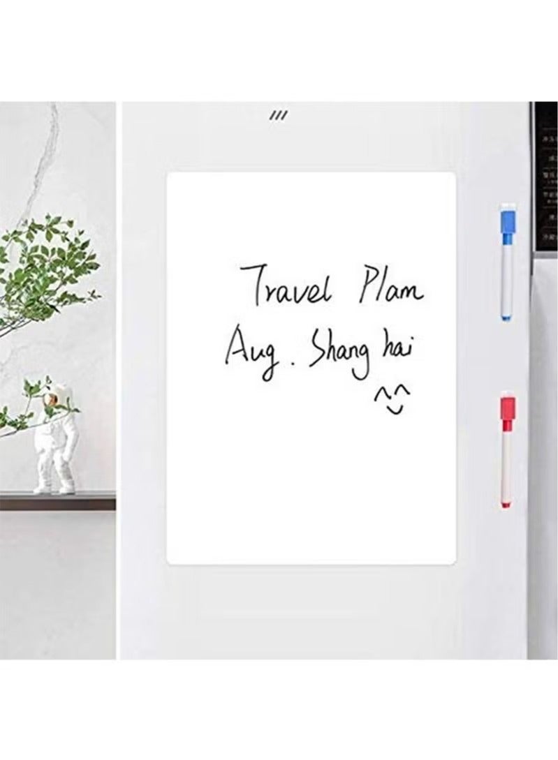 Whiteboard Magnetic Dry Erase Board Self Adhesive with 3 Pens and 1 Board Eraser，for Any Smooth Surface with New Stain Resistant Technology,Home Kitchen Fridge Shopping List and Office Notice Board - Image 4