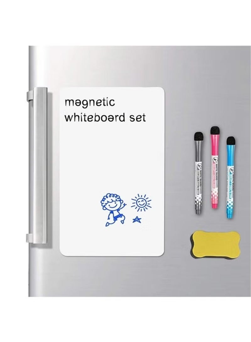 Whiteboard Magnetic Dry Erase Board Self Adhesive with 3 Pens and 1 Board Eraser，for Any Smooth Surface with New Stain Resistant Technology,Home Kitchen Fridge Shopping List and Office Notice Board - Image 3