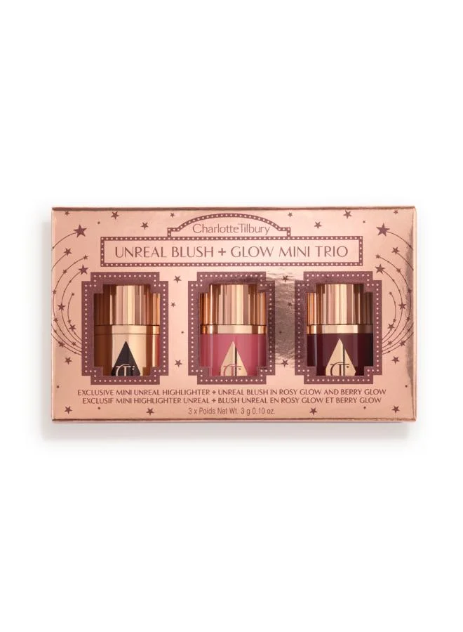 Charlotte Tilbury  Unreal Blush + Glow Mini Trio for Women | Best Price UAE