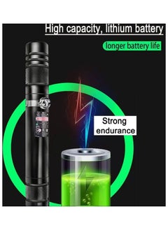 تي دبليو إي جي جي أو أن مؤشر ليزر أخضر، ضوء ليزر طويل المدى قابل لإعادة الشحن عبر USB للعروض التقديمية والتخييم والمشي لمسافات طويلة واللعب مع الحيوانات الأليفة  - Image 5