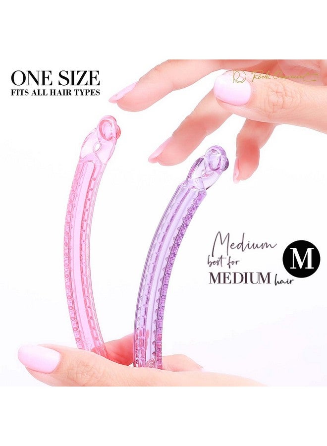 RC ROCHE ORNAMENT 6 Pcs Womens Thin Banana Ponytail Maker Holder Cute Secure Grip Hair No Slip Girls Ladies Beauty Fashion Accessory Clamp Clasp Clip, Medium Transparent Multicolor - Image 4