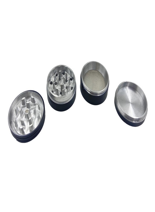 Self Lub Classic Metallic Herb Grinder – 50mm Aluminum Crusher with Razor Sharp Teeth, Magnetic Lid & Pollen Catcher (Herb Crusher) - Image 3