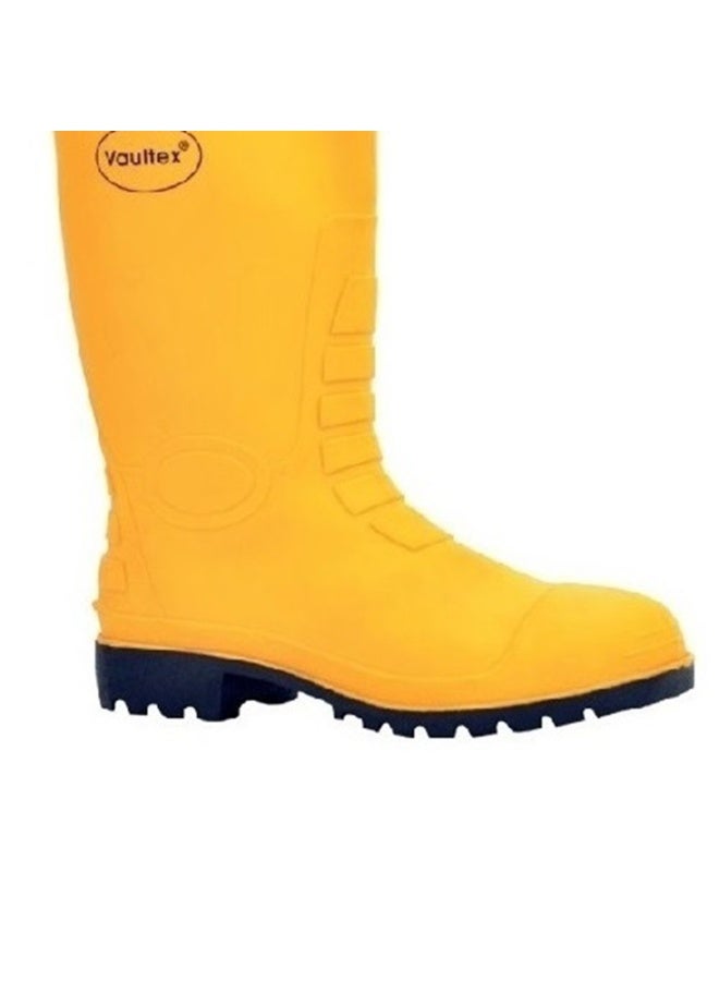 Vaultex RBY12 PVC Steel Toe Safety Gumboots - Yellow, 43 - Image 2