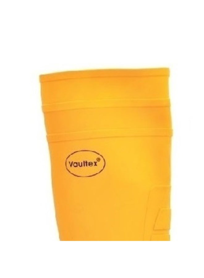 Vaultex RBY12 PVC Steel Toe Safety Gumboots - Yellow, 43 - Image 3