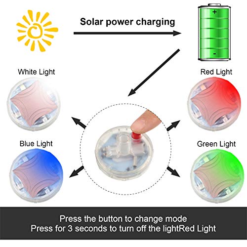 Frienda 12 Pieces Car Tire Lights Wheel Valve Stem Lamp Cap Lights Car Solar Led Tire Lights Solar Energy Flashing Lights for Vehicles Car Motorcycles Bicycles - Image 4