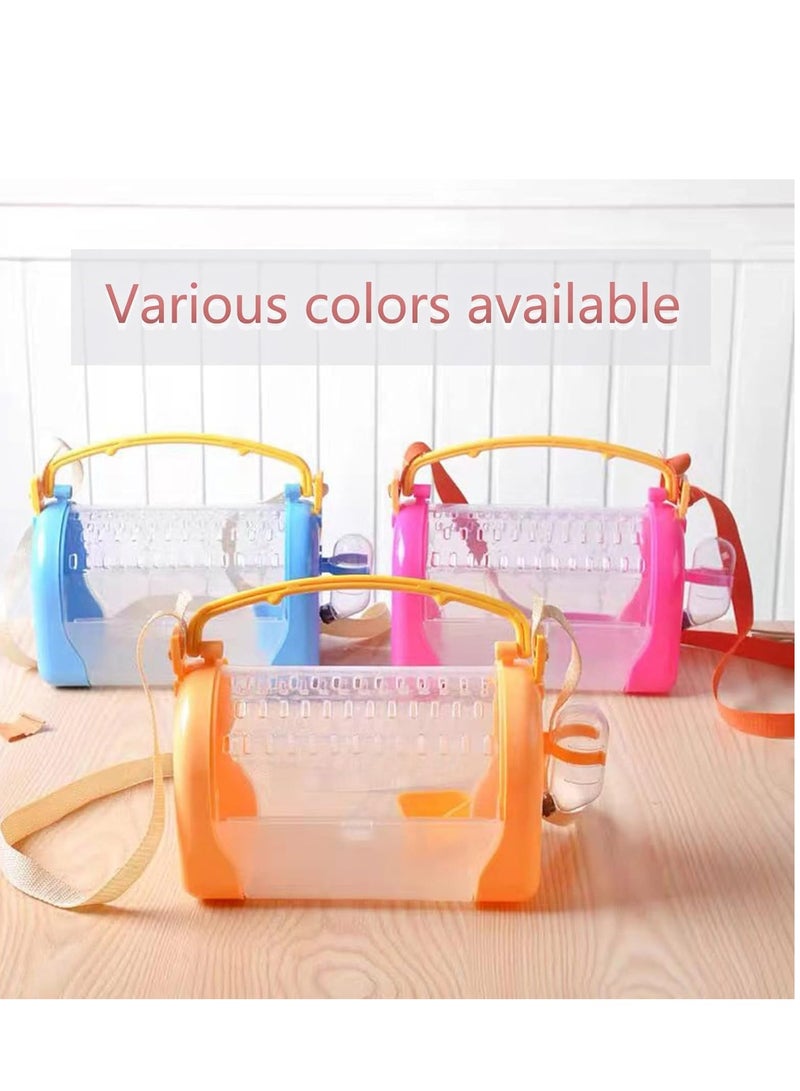 الهامستر الناقل قفص الحيوانات الأليفة الصادرة قفص الحقيبة الفئران خنزير غينيا السفر النقل - Image 5