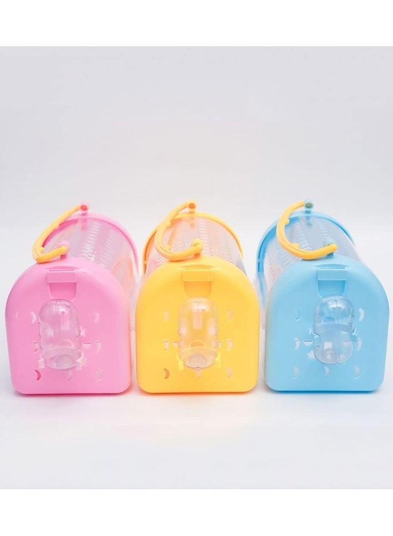 الهامستر الناقل قفص الحيوانات الأليفة الصادرة قفص الحقيبة الفئران خنزير غينيا السفر النقل - Image 4