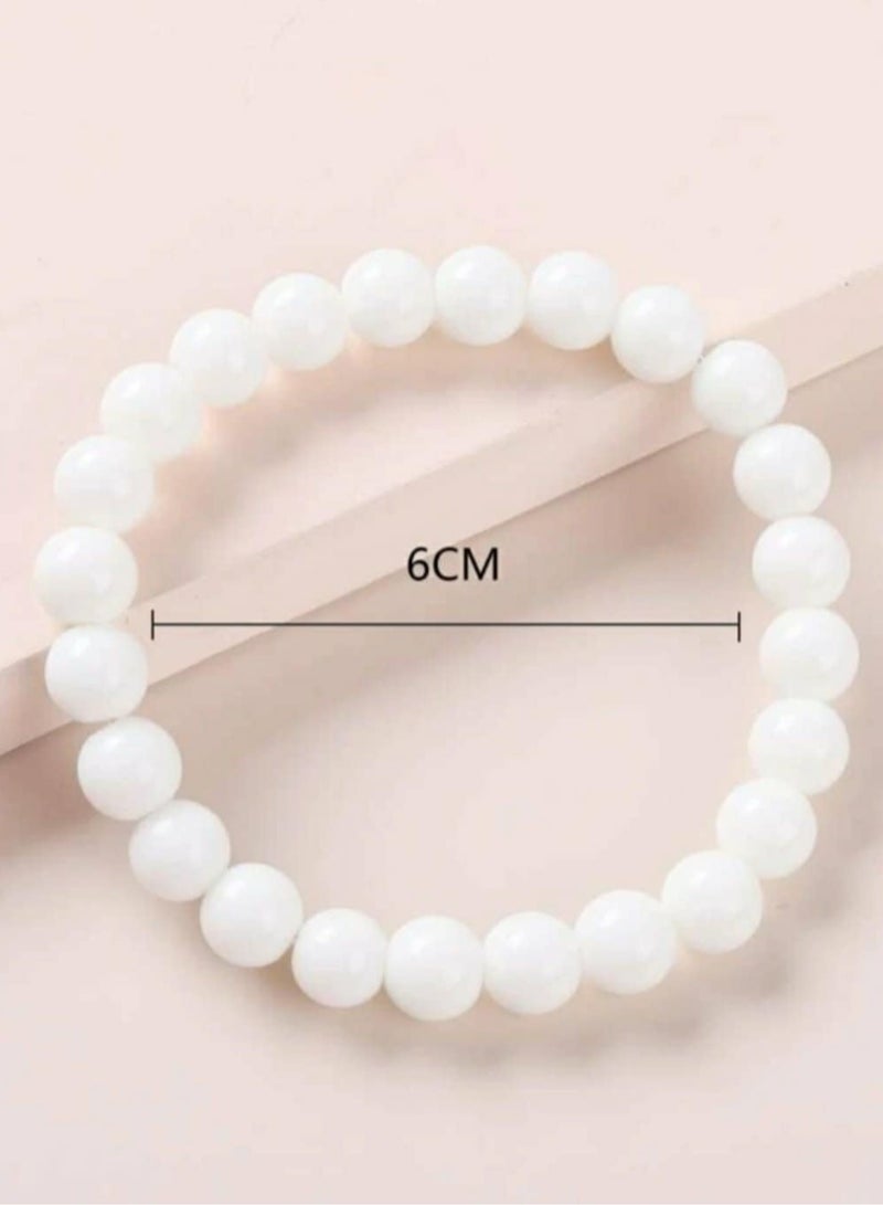 RA accessories Unisex Bracelet Of Off-White Onyx _Elegant Design - Image 2