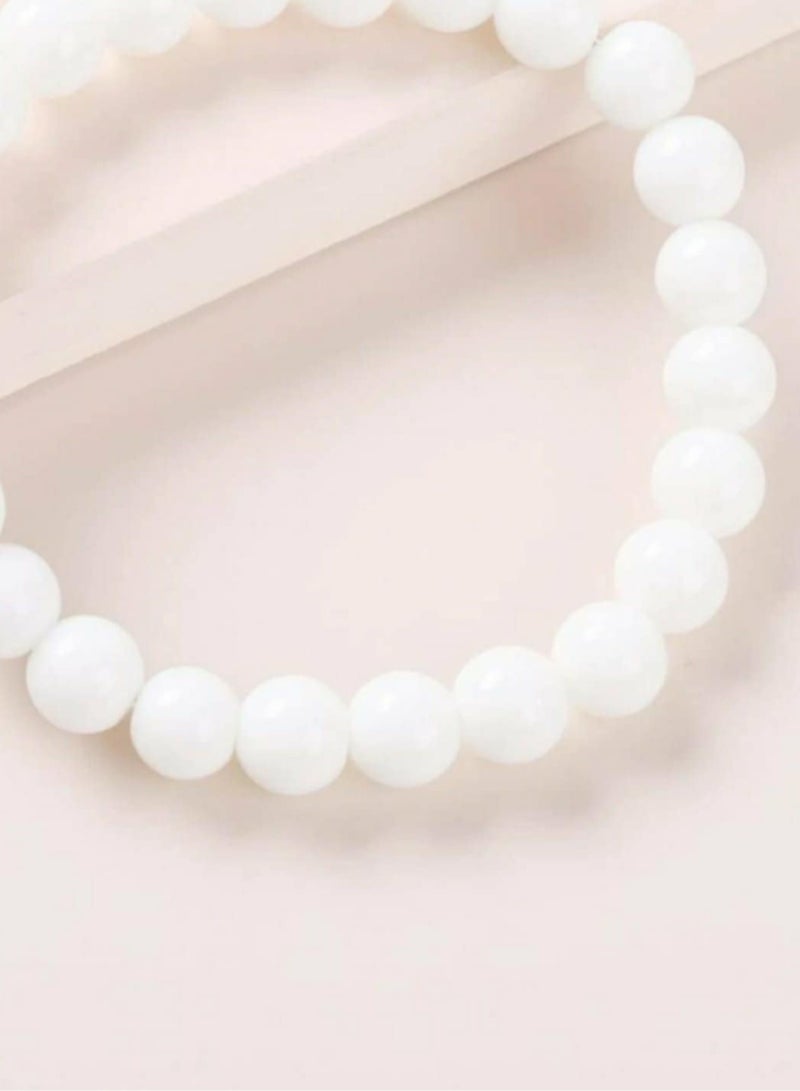 RA accessories Unisex Bracelet Of Off-White Onyx _Elegant Design - Image 3