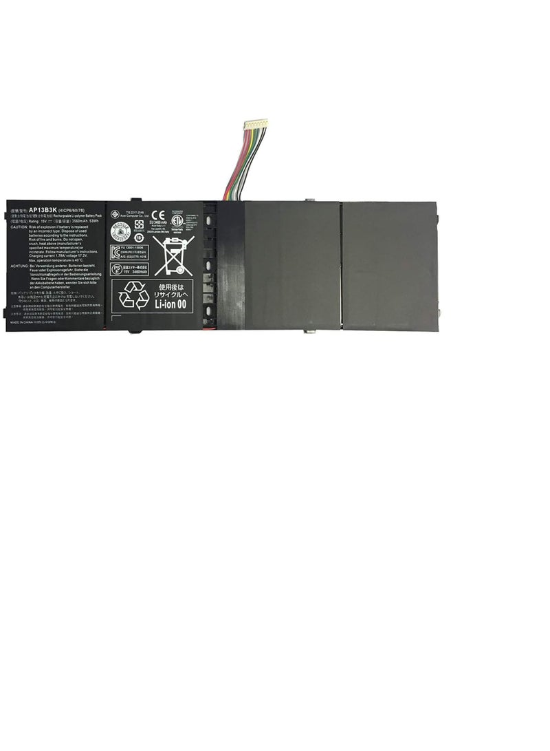Terabyte AP13B3K AP13B8K 53Wh Laptop Battery for Acer Aspire V5 M5-583 M5-583P V5-472 V5-472G V5-472P V5-473 V5-473G V5-452 V5-472P V5-572 V5-573 V5-573G V5-573P V7-481 V7-482 R7-571 R7-571G R7-572 R7-572G ZQK - Image 1