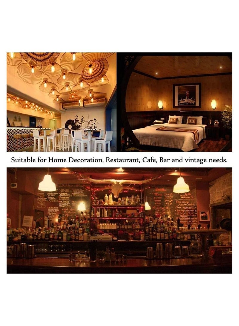 Globe LED Filament Bulb, Dimmable 3 Watt Spiral Filament G45, Gold E26 Base, Amber Glass, Soft Warm White 2200K, Edison Light Bulbs 25 Watt Equivalent, for Pendant, Chandeliers Vanity Wall (4Pcs) - Image 2