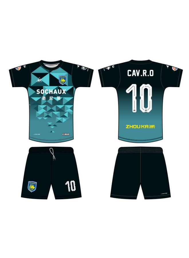 Football Uniform Set Team Game Training Uniform Sublimation Football Jersey Custom Football Jersey Fan Version