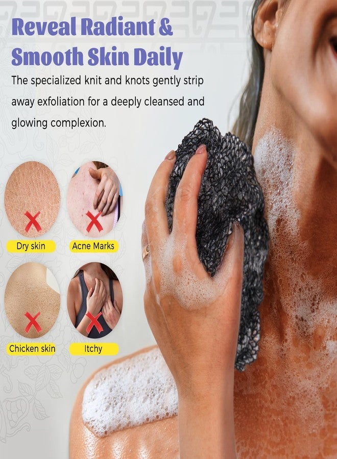Gerute Authentic African Net Sponge with Knots - 48" Long 2-Pack Exfoliating & Lathering Bath Sponge, Gentle Back Scrubber for All Skin Types, Men & Women - Image 4