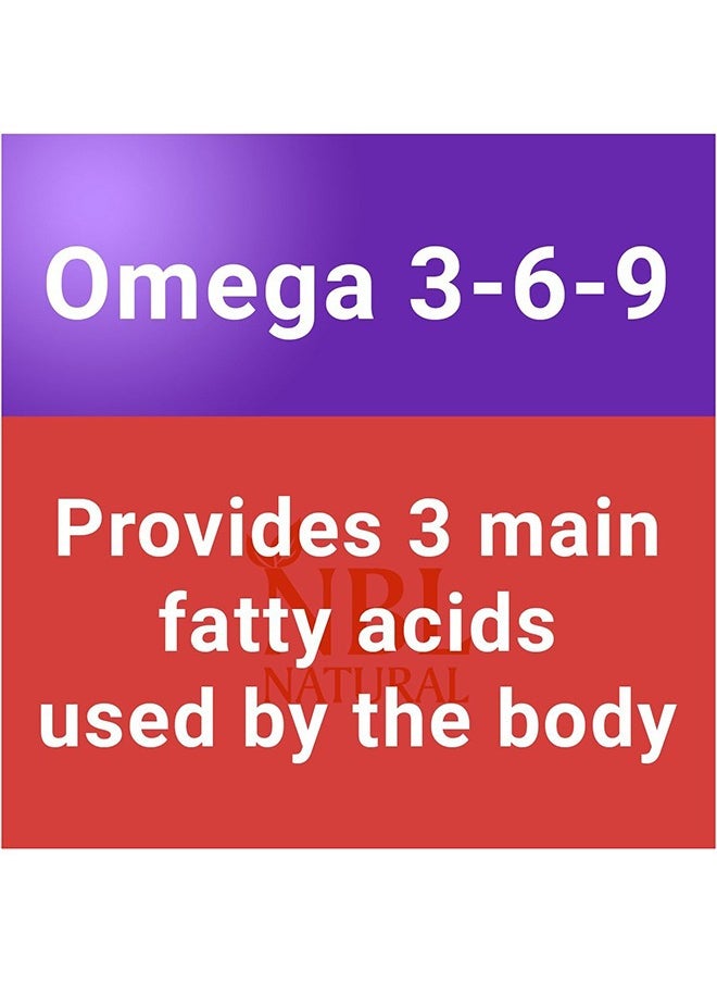 NBL Natural - Super Omega 3-6-9 2400mg with a blend of Fish, Borage, and Flax Seed Oils 180 Softgels - Image 1