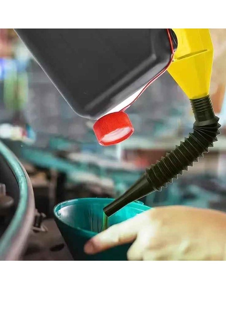 Generic Refueling Funnel, Gasoline Engine Plastic Oil Funnel Filter, Flexible Draining Tool Snap Funnel, All Purpose Automotive Funnel For Cars And Motorcycles, (1pc, Red)  - Image 3