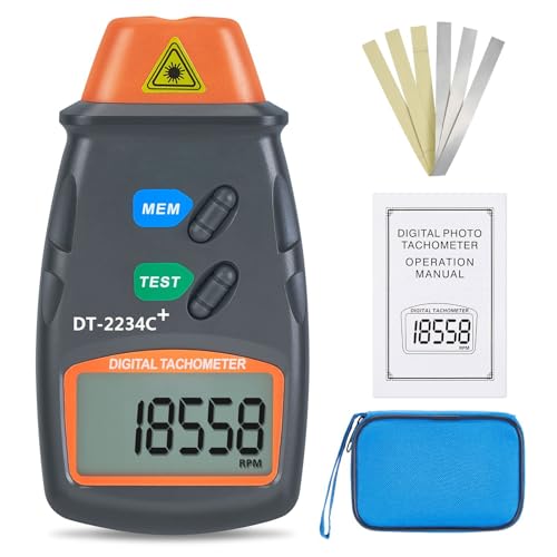 AGPtek® Professional Digital Laser Photo Tachometer Non Contact RPM Tach - Image 2