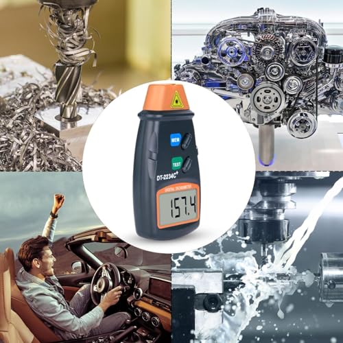 AGPtek® Professional Digital Laser Photo Tachometer Non Contact RPM Tach - Image 5