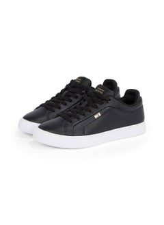 TOMMY HILFIGER Women's Icon Court Trainers - Leather, Black  - Image 2