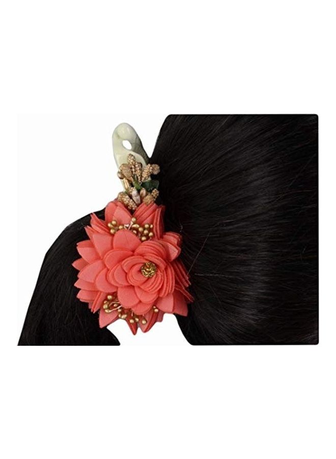 NIBEMINENT Flower Peach Banana Clip Multicolour - Image 2