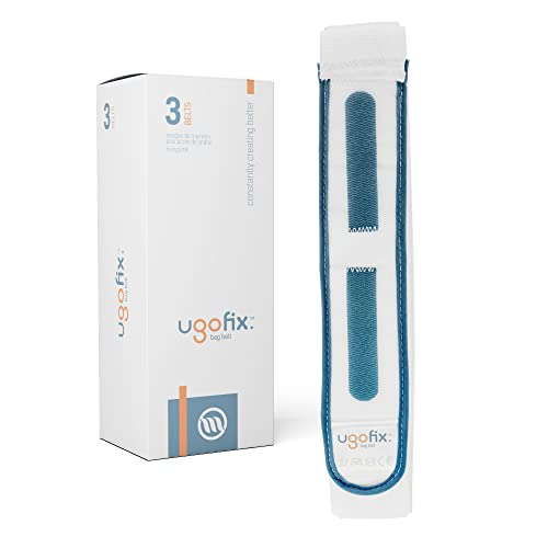 Ugo Fix Bag Strap (x3) – Urine Drainage Support Strap/Catheter Leg Bag Support Strap/Elastic Belt Bag Straps with Soft Elastic Fabric and Comfortable Silicone Grips (Pack of 3) - Image 1