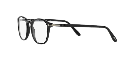 Persol PO3007V Square Prescription Eyewear Frames, Black/Demo Lens, 50 mm - Image 3