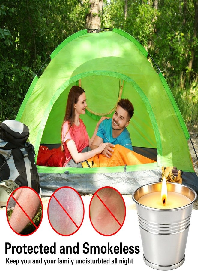 Jayhanvoe Citronella Candles Outdoor 16 Pack, 2 oz Small Tin Candles for Patio, Natural Soy Wax Candle with Citronella Oil, 160 Hours Total Burn Time for Backyard, Garden, Deck, Camping, Summer Parties - Image 3