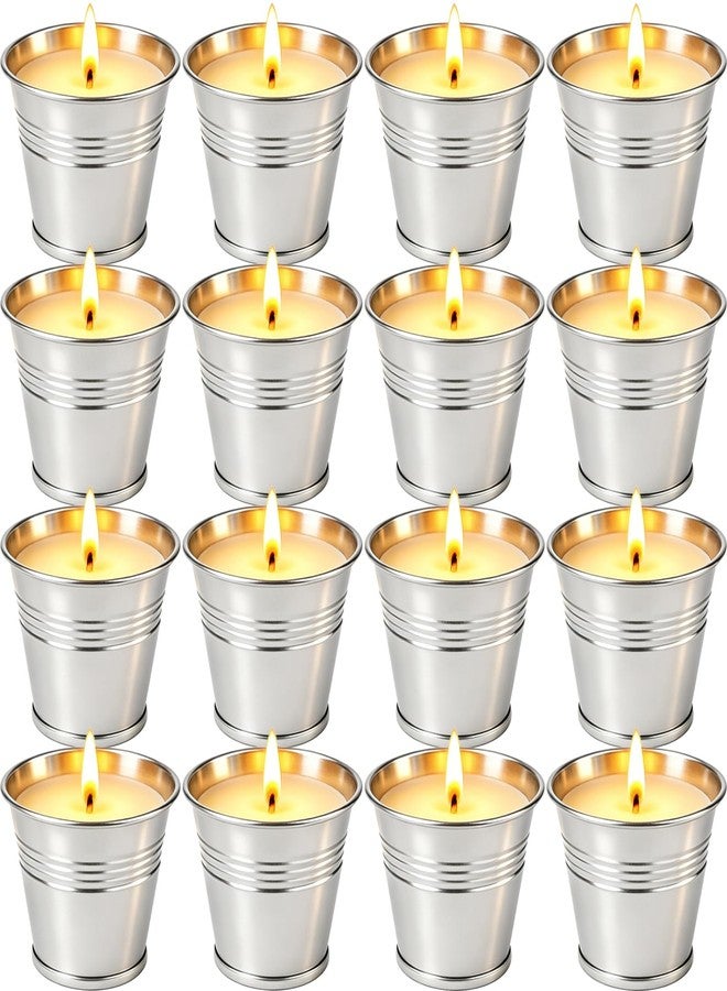 Jayhanvoe Citronella Candles Outdoor 16 Pack, 2 oz Small Tin Candles for Patio, Natural Soy Wax Candle with Citronella Oil, 160 Hours Total Burn Time for Backyard, Garden, Deck, Camping, Summer Parties - Image 1