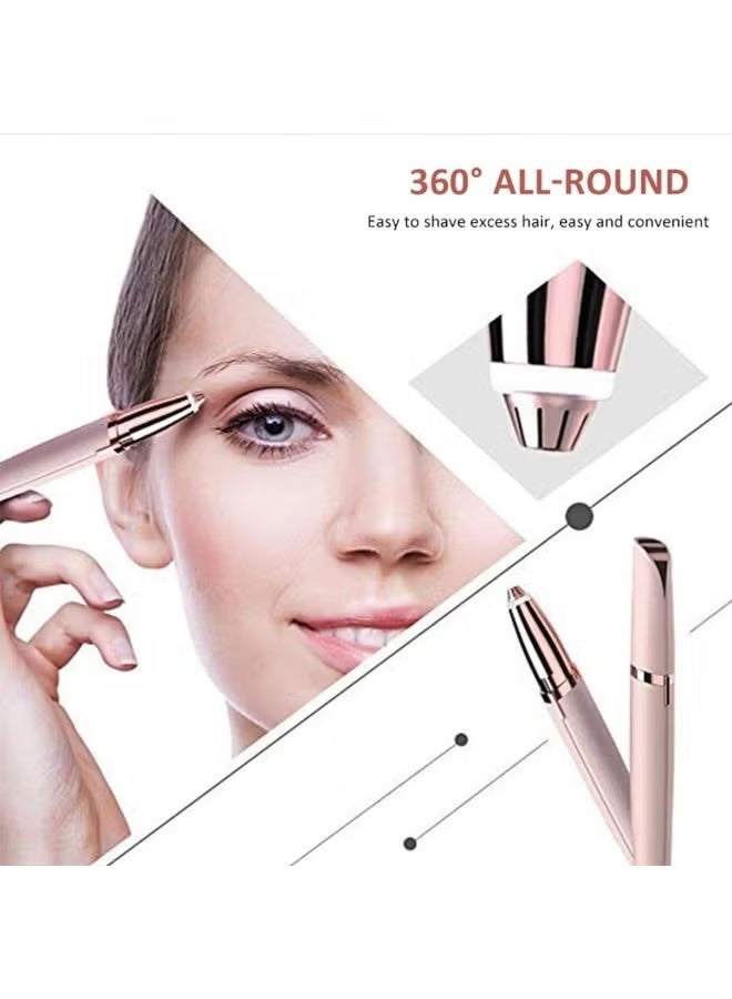 Gecomo Portable Electric Eyebrow Trimmer Pen for Women - Painless Hair Remover for Face, Fingers, Legs - Image 3