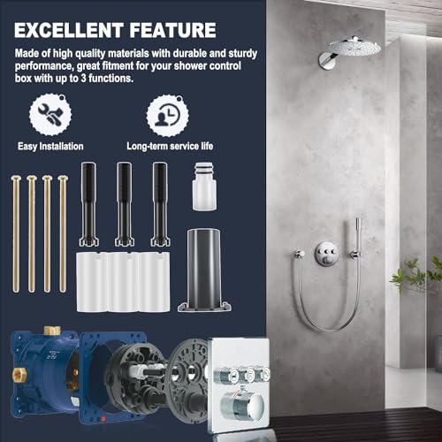 Ussuray Replacement for Grohe 14048000 Universal Extension Set, Fits for Grohtherm SmartControl Trims with Up to 3-Function, 25MM, 1-pack - Image 5